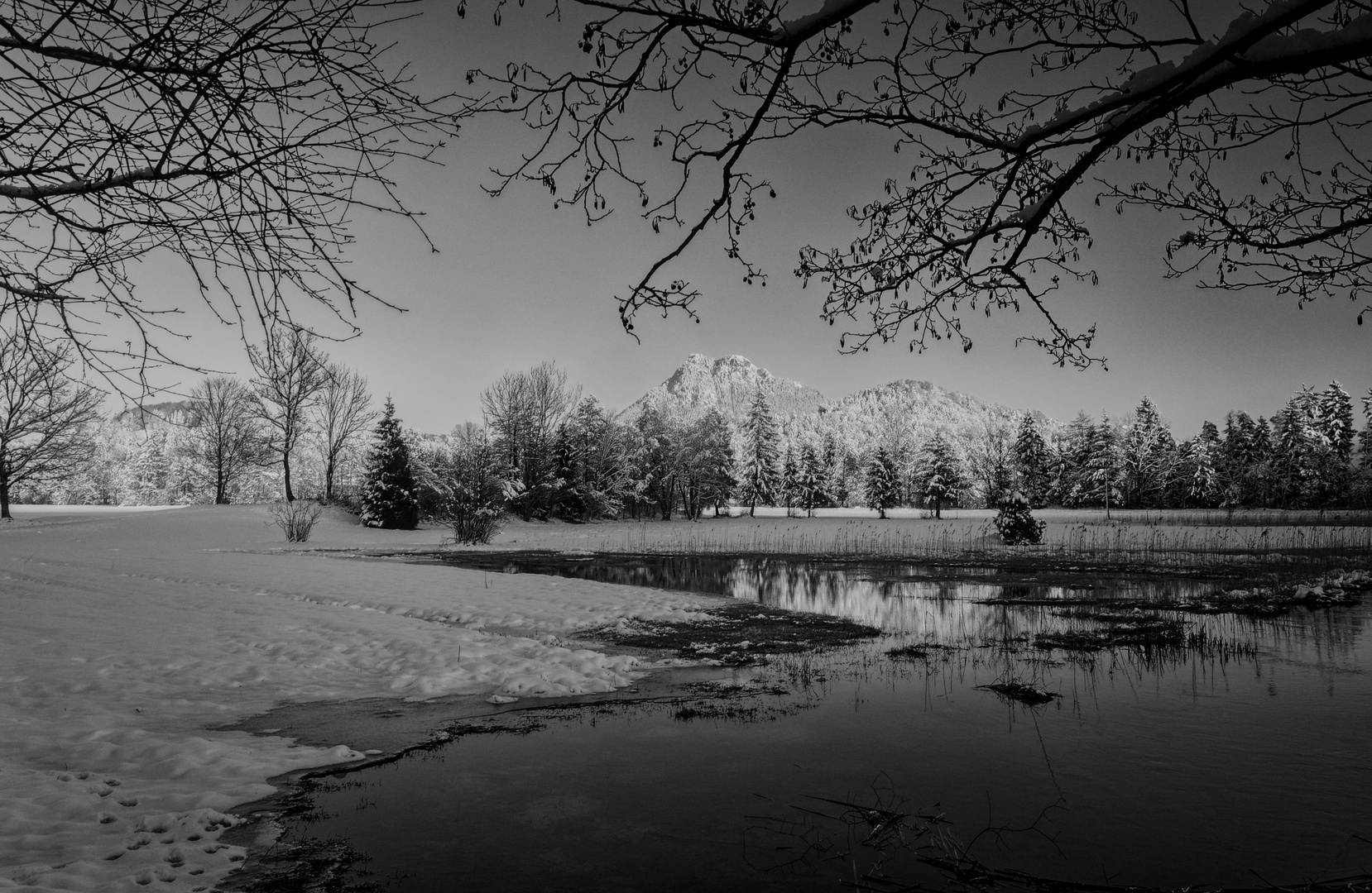 Ein Wintertag am Fuschlsee