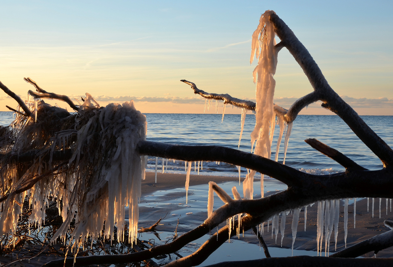 ein Wintertag am Weststrand