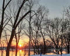 Ein Wintertag an der Elbe