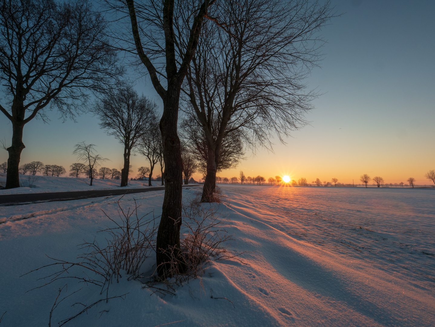 Ein Wintertag beginnt