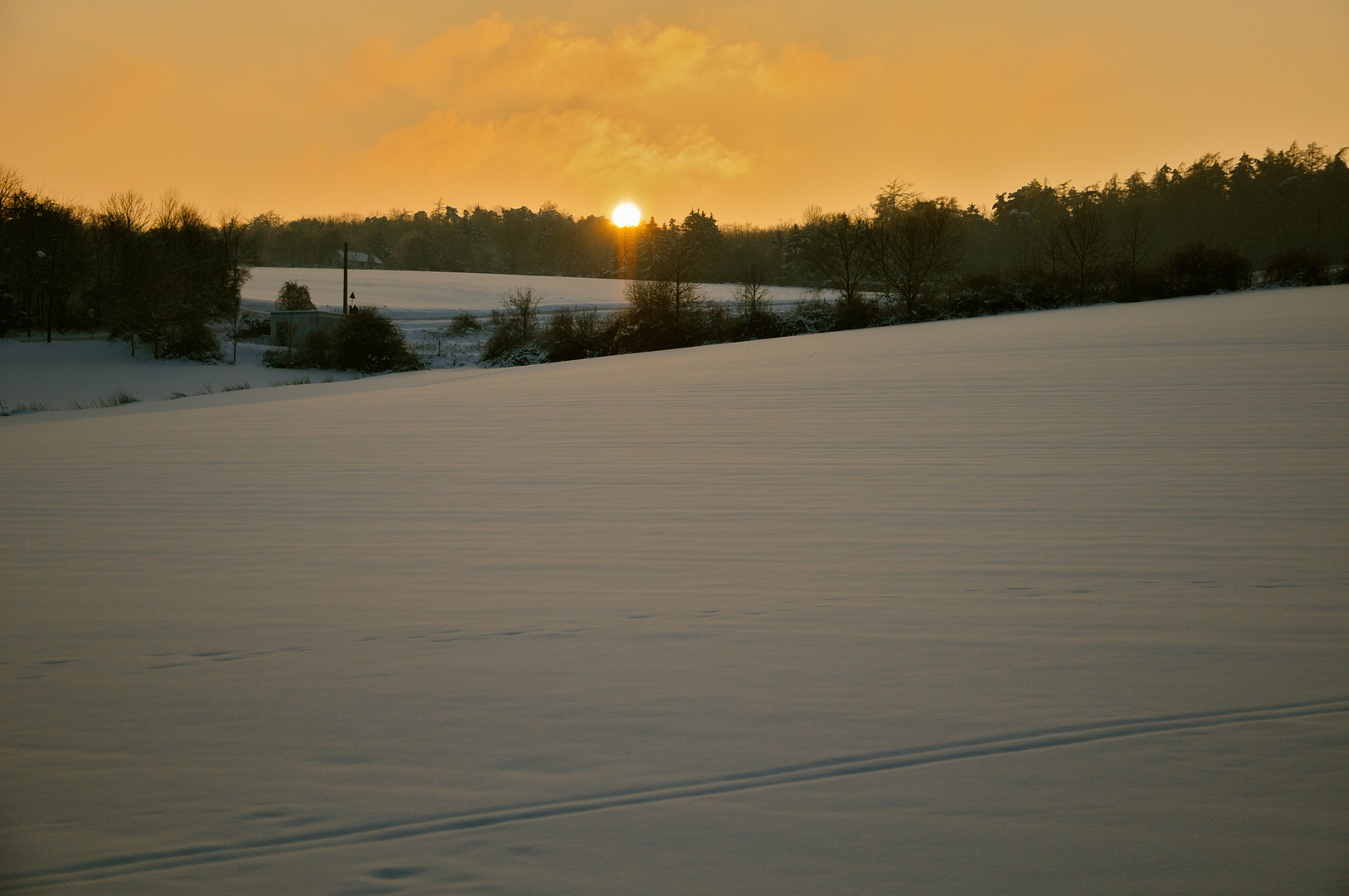 Ein Wintertag geht