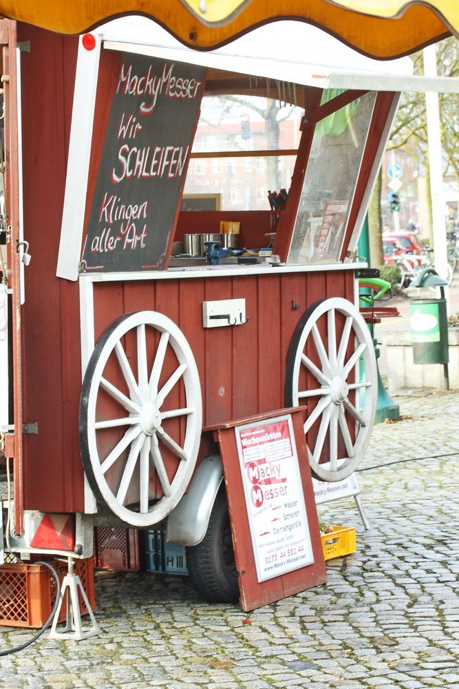 Ein Wochenmarkt-Stand der auffällt