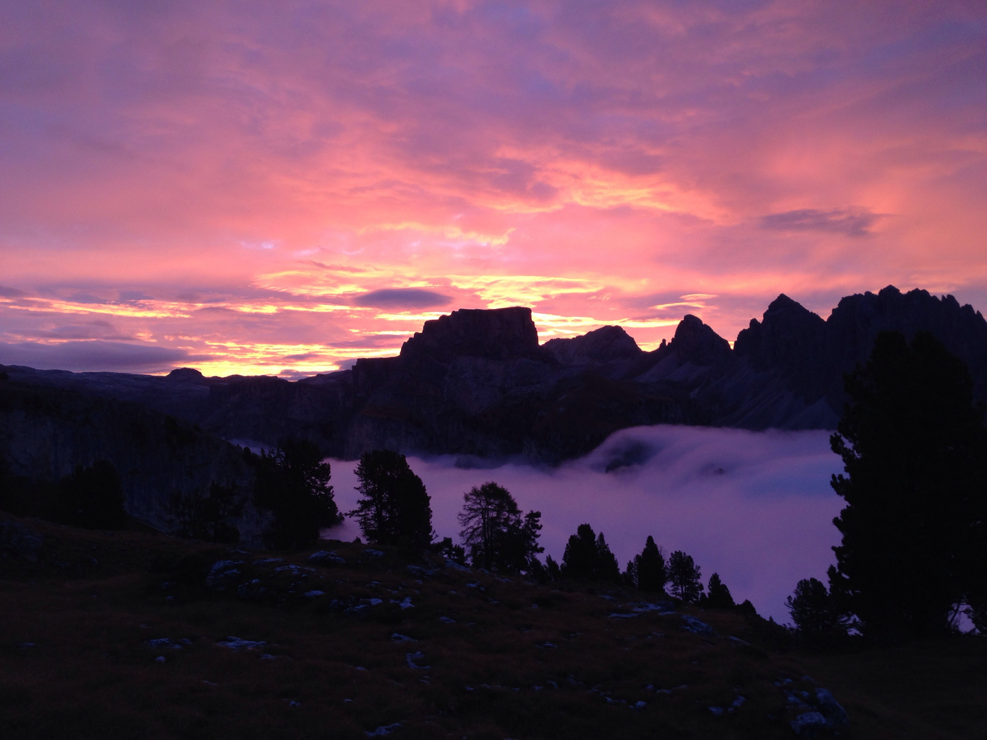 Ein Wolkenmeer..wie im Traum!