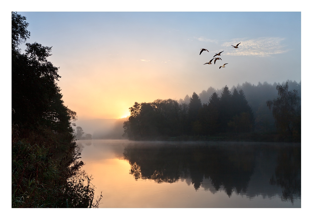 Ein wunderbare Morgen im Fuldatal