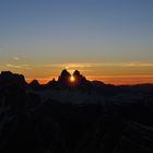 Ein wunderbarer Sonnenaufgang bei den 3 Zinnen