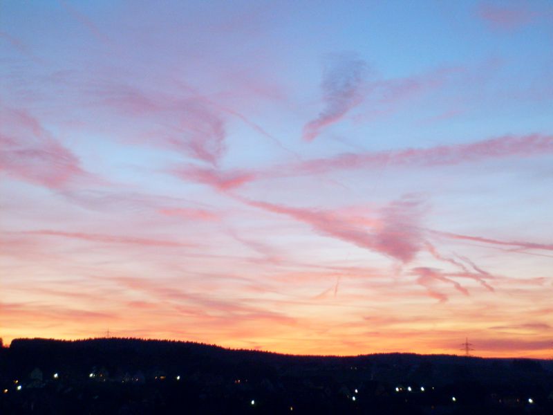 Ein wunderschöner Abendhimmel...