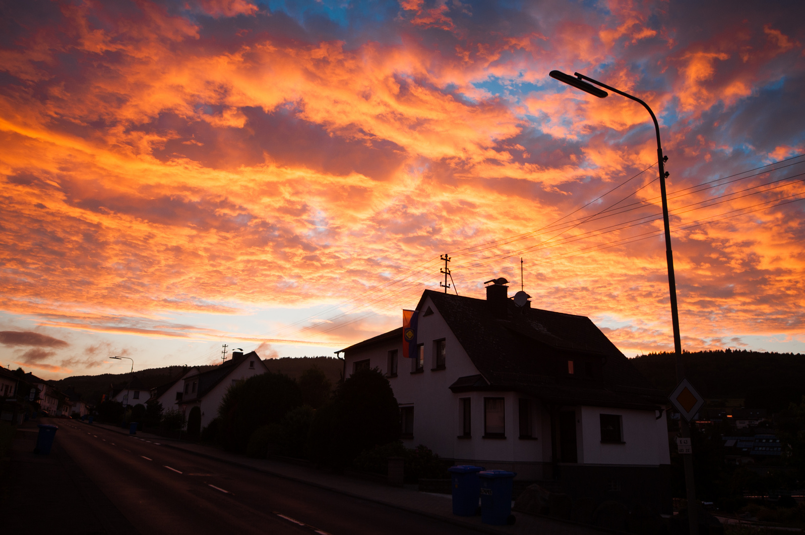 Ein wunderschöner Abendhimmel