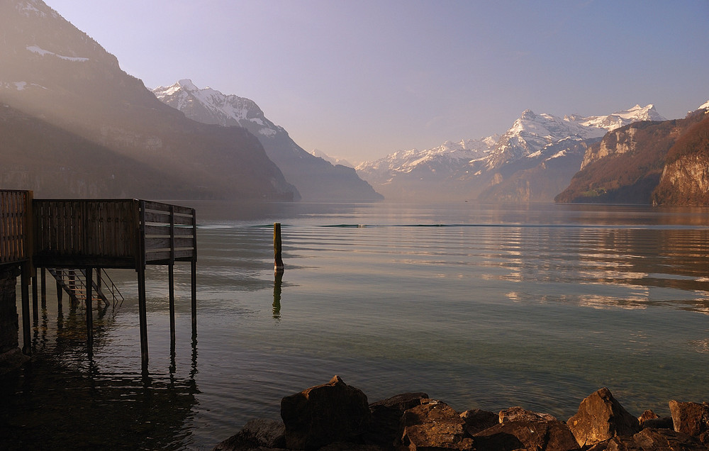 Ein wunderschöner Morgen am Vierwaldstättersee