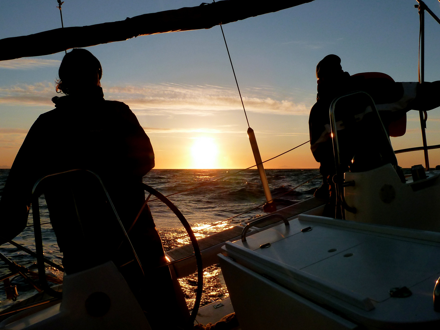 ....ein wunderschöner Segeltag neigt sich dem Ende zu