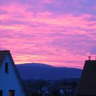 ein wunderschöner Sonnenaufgang in Witzenhausen