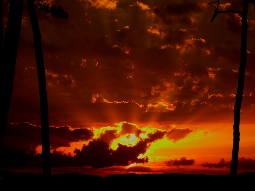 Ein wunderschöner Sonnenuntergang