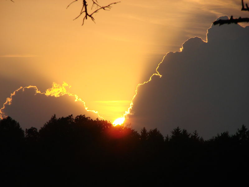 Ein wunderschöner Sonnenuntergang