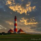 Ein wunderschöner Sonnenuntergang am Westerhever 