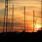 Ein wunderschöner Sonnenuntergang in Spanien 