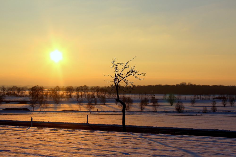 Ein wunderschöner Wintertag geht zu Ende,...