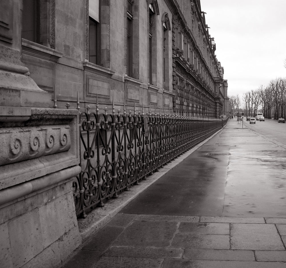 Ein Zaun in Paris