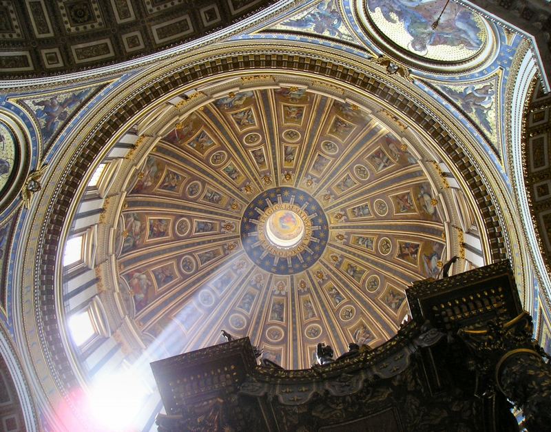 Ein Zeichen von Oben - Kuppel San Pietro in Vaticano