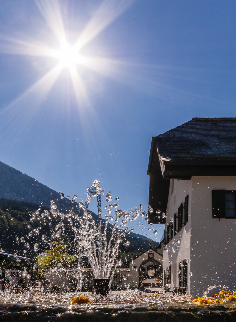 Ein ziemlich sonniger Tag in den Bergen