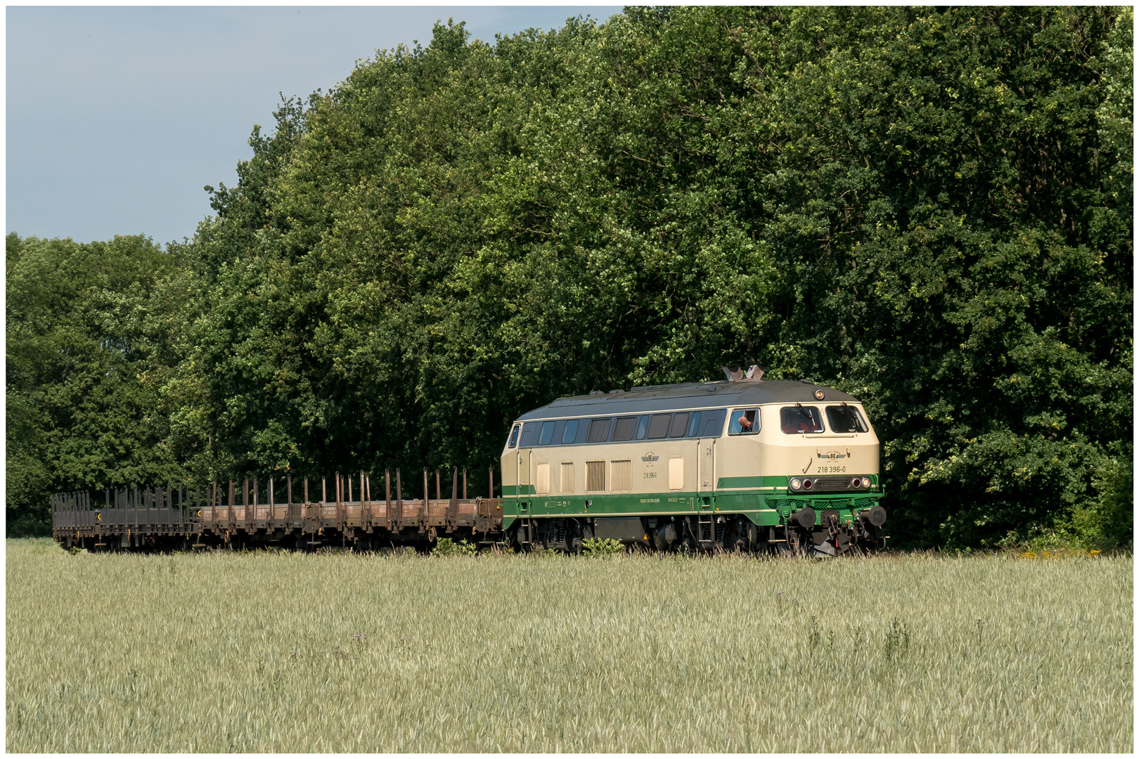 Ein Zug im Kornfeld, ....