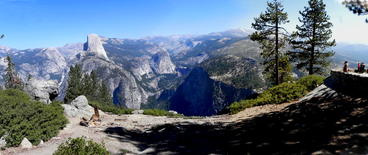 Ein zweiter Blick vom Glazier Point auf den Yosemite National Park.