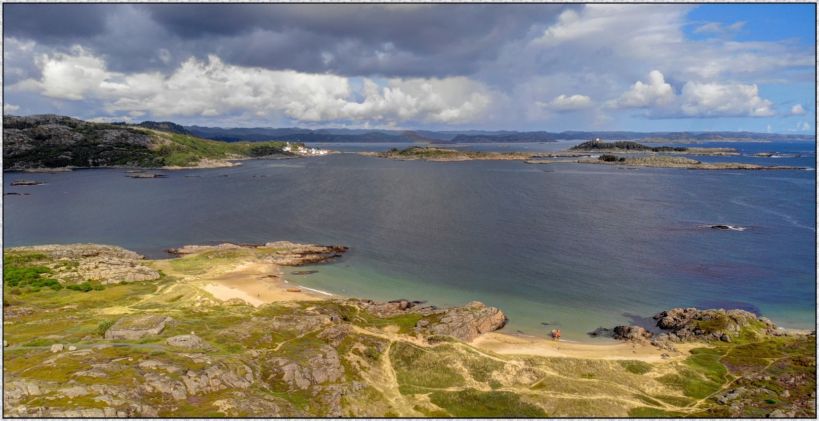 Einarsneset-Halbinsel nähe Lomsesanden-Camp.; Norwegenreise 2019