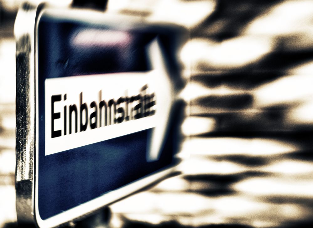 einbahnstraße ...