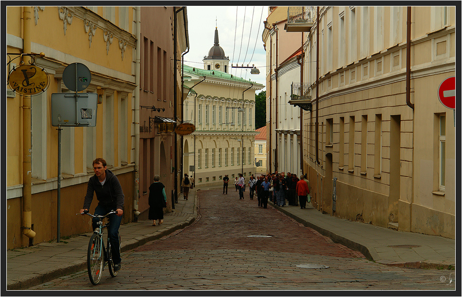 Einbahnstrasse in Vilnius