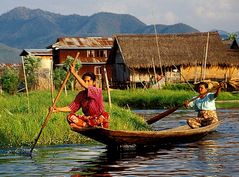 Einbaum am Inle-See