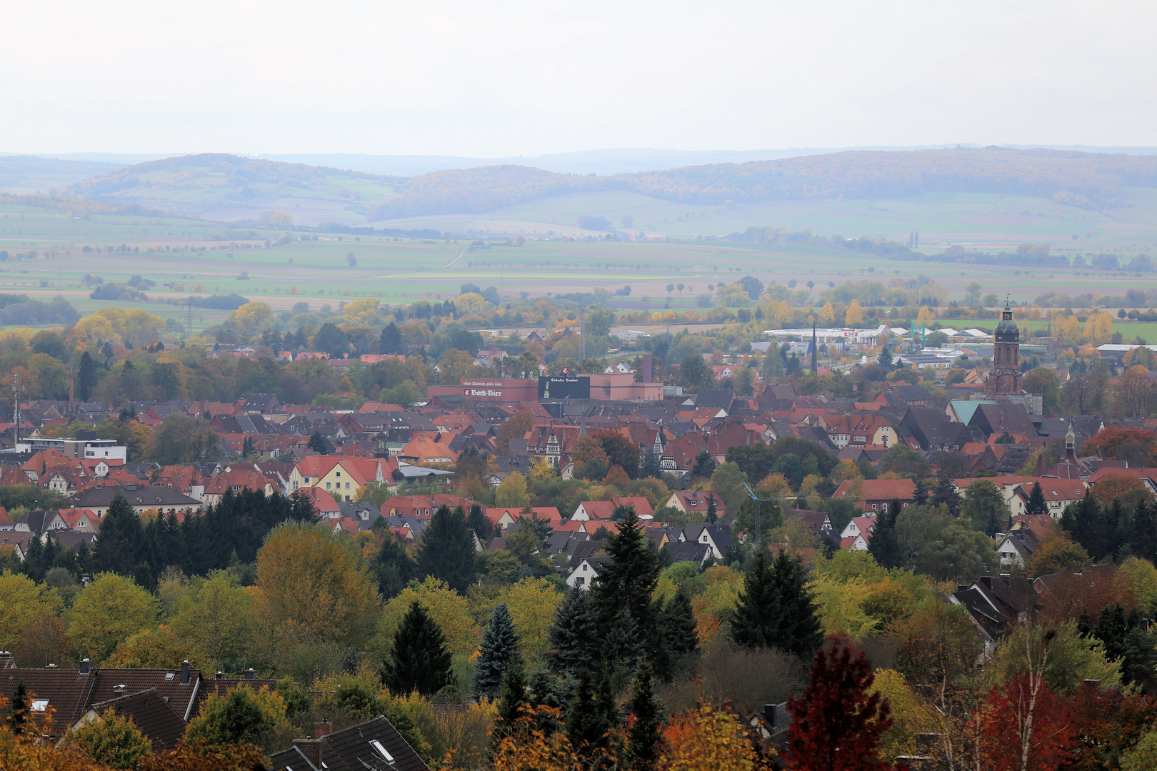 Einbeck vom Altendorfer Berg aus gesehen.