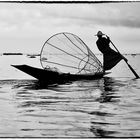 Einbein Ruderer am Inle See