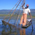 Einbeinruderer auf dem Inle See