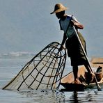 Einbeinruderer auf dem Inle See