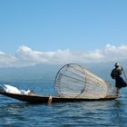 Einbeinruderer beim Fischfang im Inleesee(Burma)