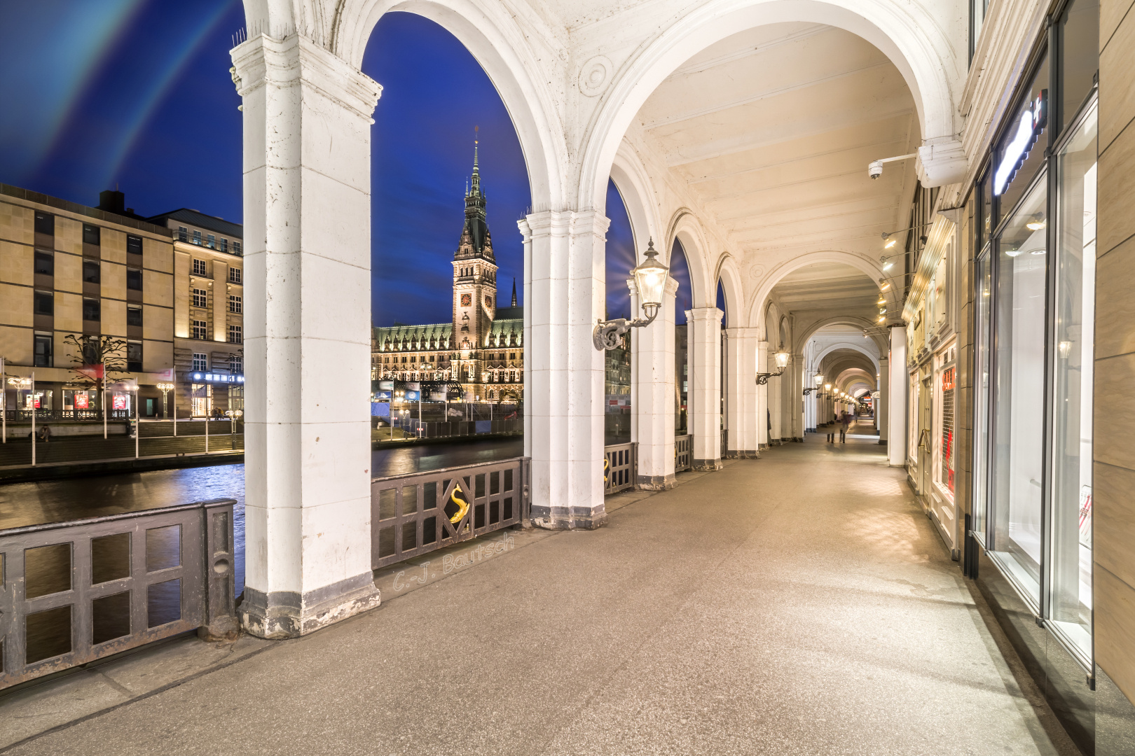 Einblick Alsterarkaden