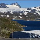 Eindrucksvolle Straße über das Sognefjell-Gebirge