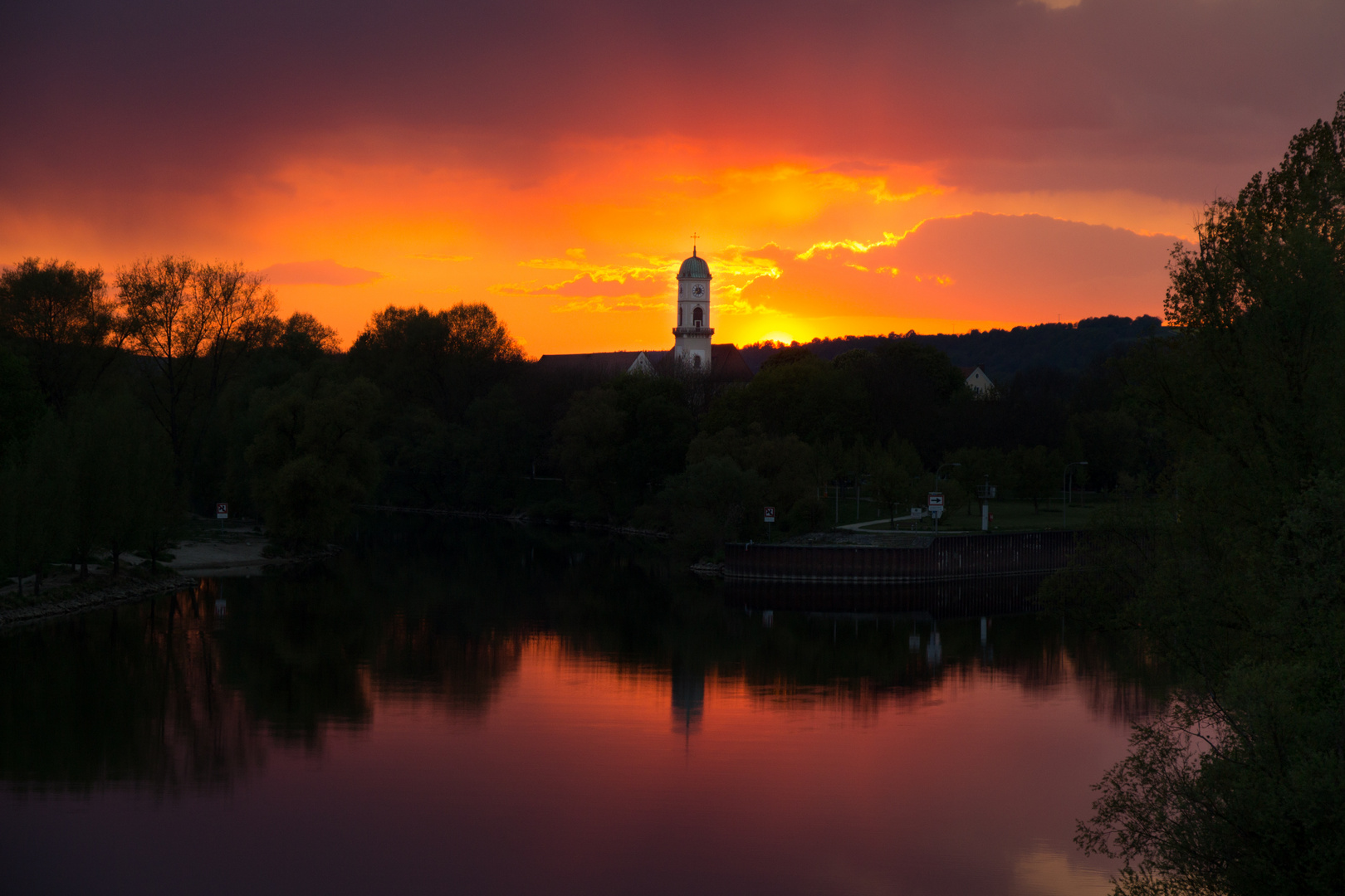 Eindrucksvolles Abendrot