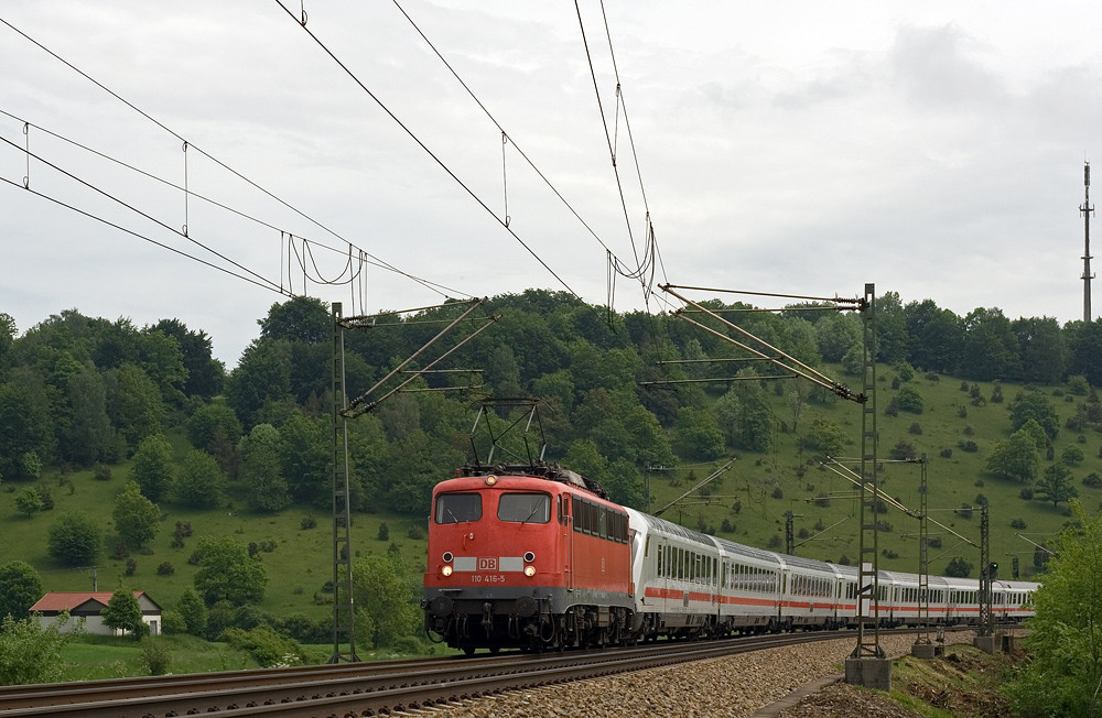 eine 110´er in InterCity-Ehren