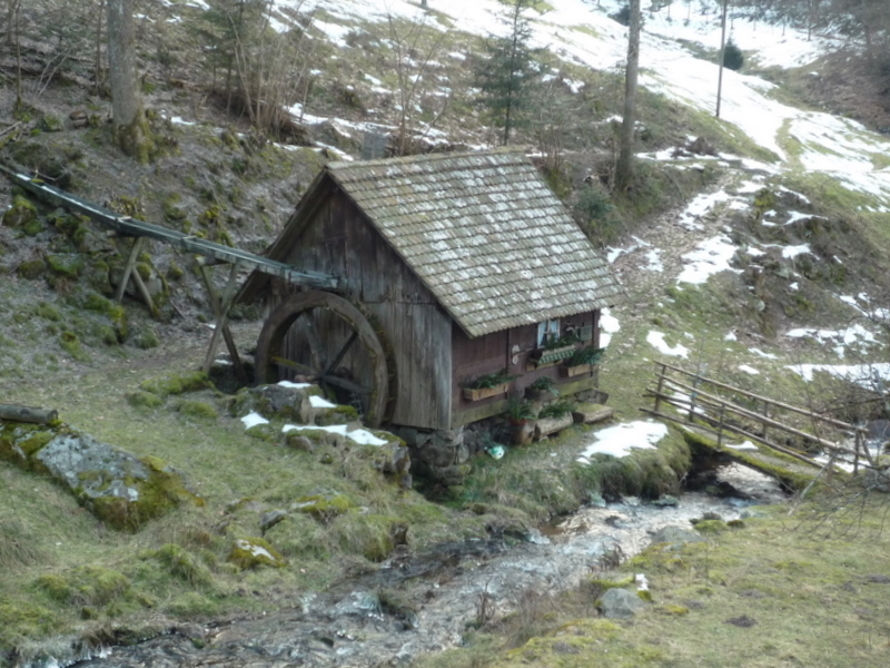 eine 300 jährige Mühle im Schwarzwald