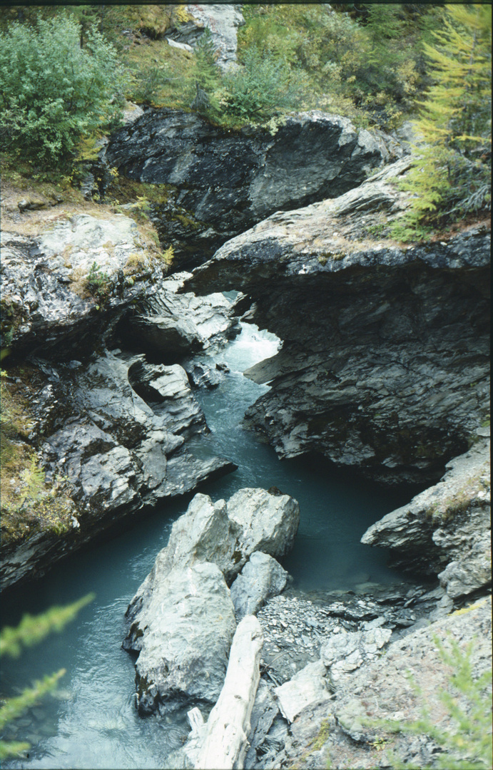 Eine Ache im Gebirge