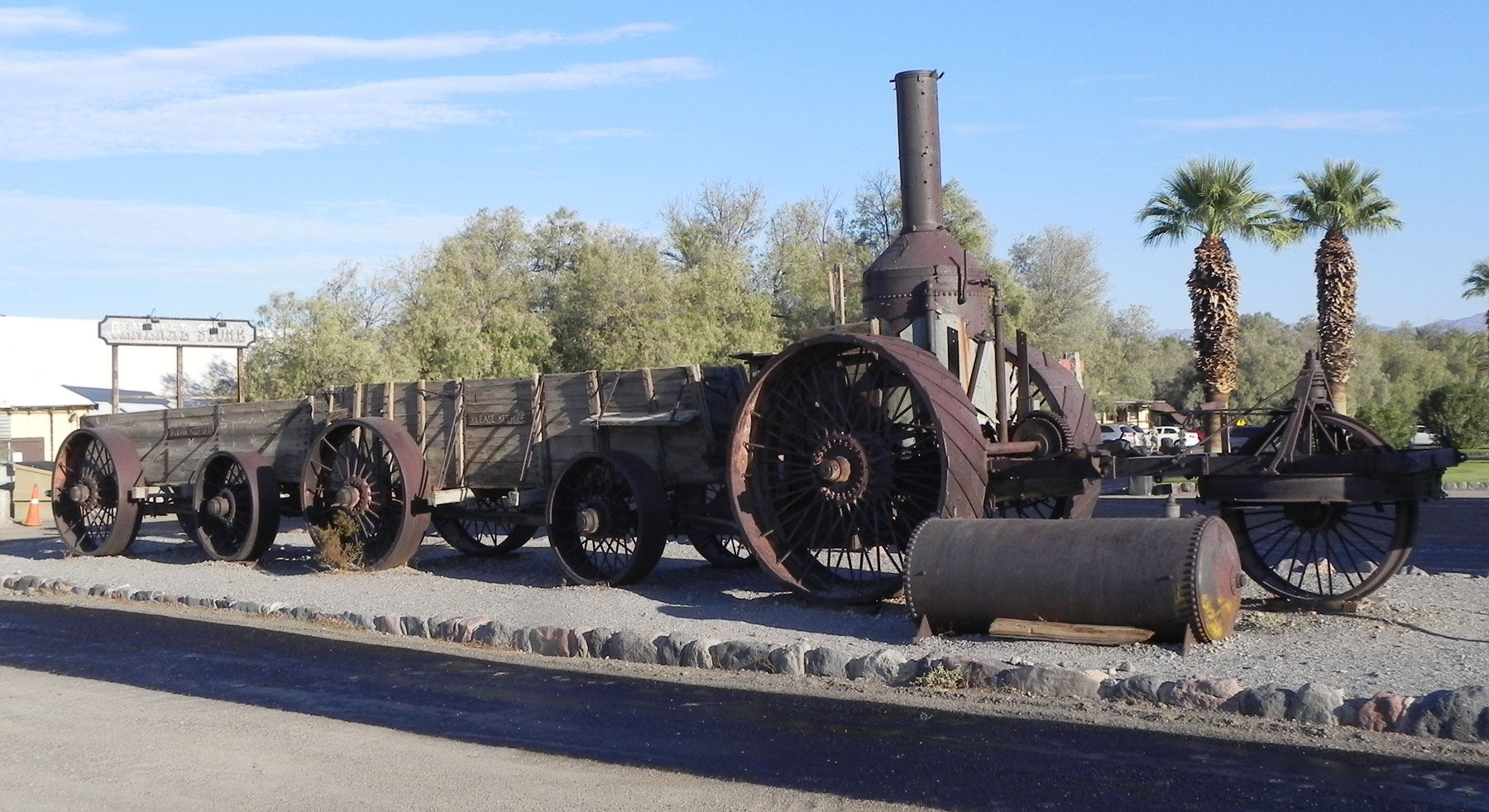 Eine alte Dampfmaschine aus dem Tal des Todes 