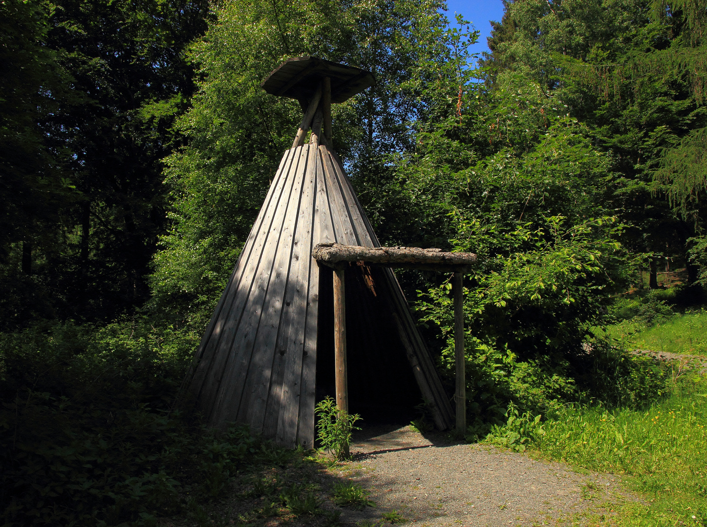 Eine alte Köhlerhütte