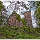 Eine alte Ritterburg im Elsass