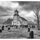 eine alte Seefahrerkirche auf den Lofoten