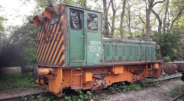 Eine alte Werklokomotive