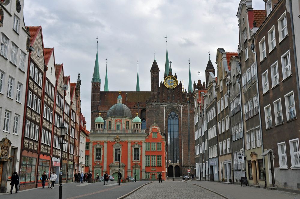 Eine andere Perspektive auf die seitliche Marienkirche