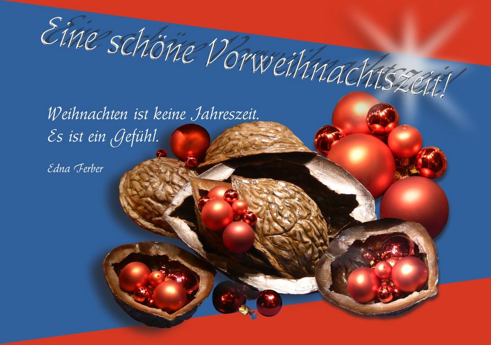 Eine angenehme Vorweihnachtszeit! Foto & Bild karten und kalender