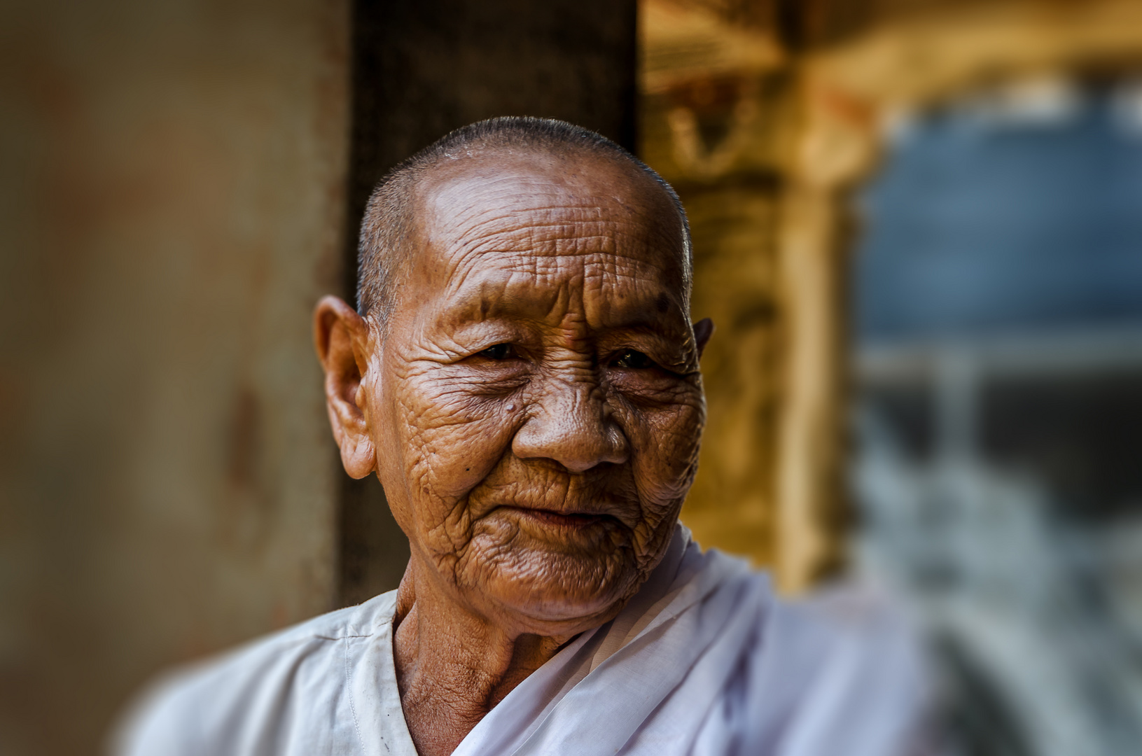 eine arme Seele in Angkor Wat