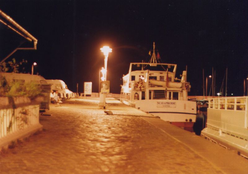 Eine Aufnahme vom Hafen in Stralsund
