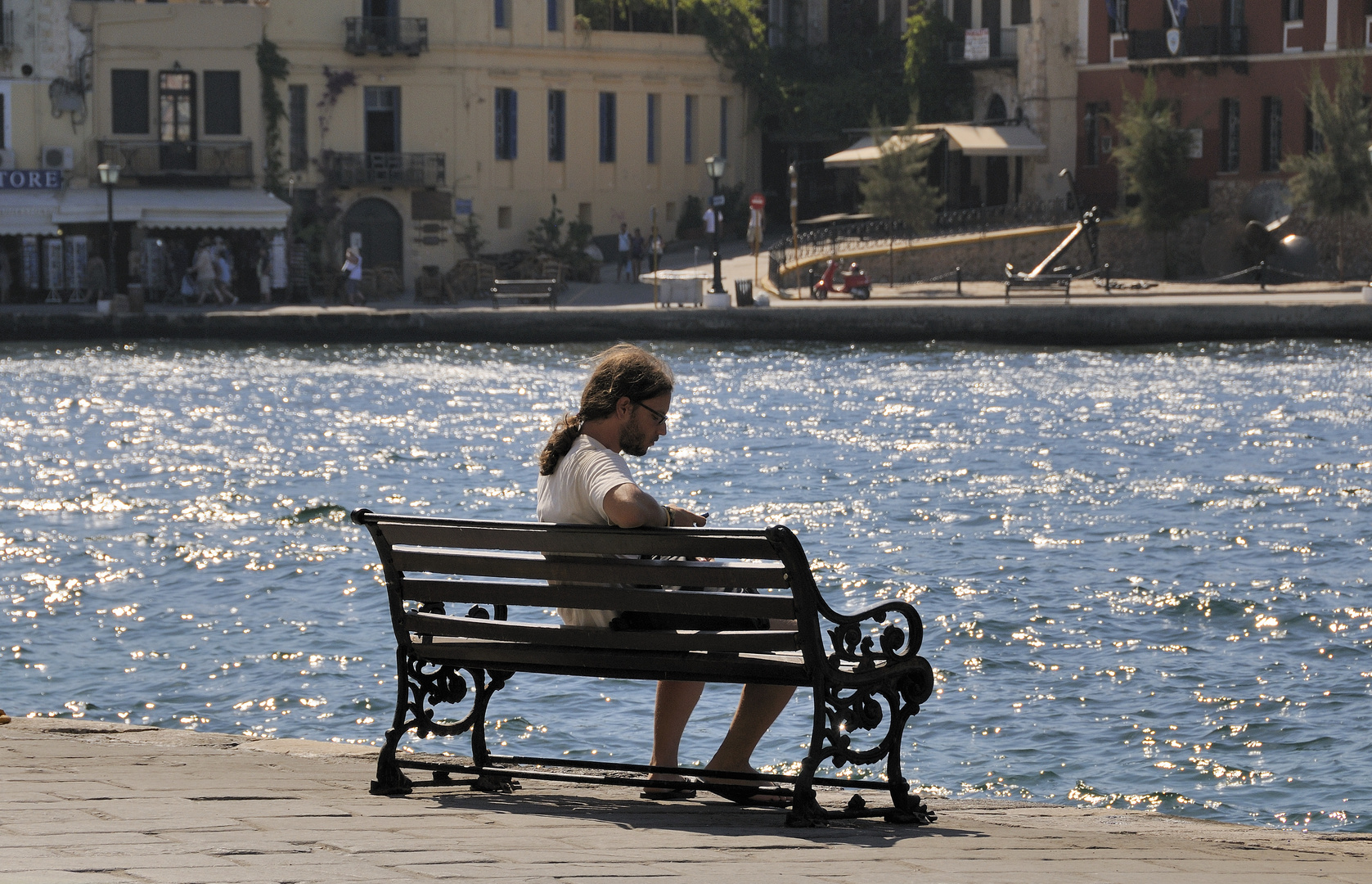 Eine Bank in Chania 2