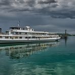 Eine beeindruckende Gewitter-Lichtstimmung im Konstanzer-Hafen... 